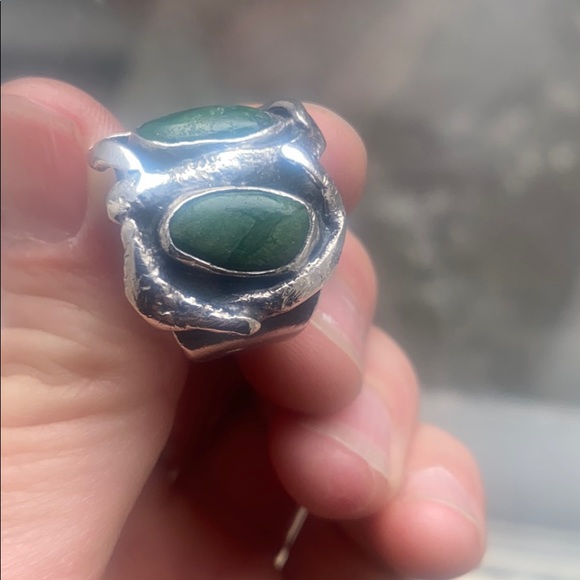 Turquoise and silver ring - Picture 9 of 13